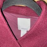 Halogen  Burgundy Wool Blend Wrap Jacket Pea Coat Women's Size Small Photo 3