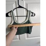 Lululemon 6 Better Best Layered Cropped Tank Algae Green / Springtime Casual Photo 4