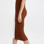 STAUD Dana block dress in cream and brown EUC Photo 4