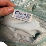 Vintage Crest Fashions Elegant Lace Overlay Dress in Light Blue Size XL Photo 2