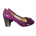 Coach  Colby Purple Patent Leather Heels size 9 Photo 0