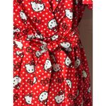 SheIn  X Hello Kitty Dress‎ Women Small Red Polka Dot Belted Faux Wrap Mini NWT Photo 7