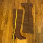 Seychelles  Women’s 7 Faux Suede Brown Knee High Heeled Boots Boho Western Photo 1