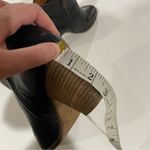 Madewell  The Billie Black Leather Stacked Heel Ankle‎ Booties Size 7 Photo 8