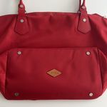 MZ Wallace Chelsea Red Tote With Pouch And Crossbody Strap Photo 4