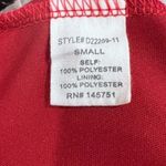 fab'rik Red mocha and black floral keyhole halter dress size small Photo 6