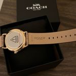 Coach Elliot women’s watch with canvas-leather wristband and gold tone case Photo 7
