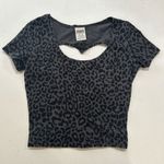 Victoria's Secret PINK Victoria’s Secret Leopard Print Crop Top XS – Heart Cutout Back Photo 0