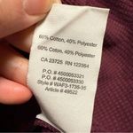 GOLDEN by TNA Burgundy Waffle Knit Thermal Long Sleeve Top Size XSmall Cotton Red Photo 3