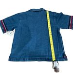 Vtg 2 pc denim maxi dress & jacket AGAPO floral embroidery bohemian cottagecore Blue Size undefined Photo 6