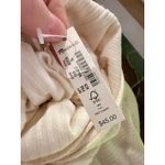 Madewell Ribbed Turtleneck Long Sleeve Top Cream XL Photo 5