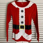 MD wos Santa Clause Long Sleeve Costume Top Size M Photo 1