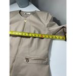 Calvin Klein  Womens Tan Suit Skirt Jacket Blazer Set Size 12 petite Photo 6