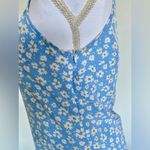 SheIn Light Blue Daisy Print Slip Dress | Size 6 | Ditzy Floral | EUC Photo 4
