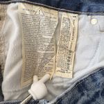 ZARA NWT Women High Waisted baggy wide leg denim ankle jeans Sz 10 raw hem Boho Photo 8