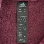 Adidas  Women’s Maroon Burgundy Hoodie with Light Pink Logo size XS Photo 4