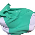 Anthropologie WILO Ribbed Sports Bra Mint & Lavender Photo 2