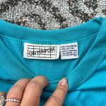 Vintage On Purpose Ruffle Tier Dress Teal Large Blue Photo 3