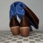 Cowgirl Boots with Blue Denim Brown Size 11.5 Photo 3