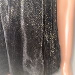 Rachel Roy small metallic shimmer pleated sleeveless keyhole top TS Black Photo 1