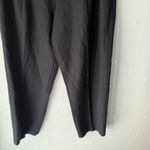 Sag Harbor  Petite Size 12 100% Silk Black Pull On Side Zip Straight Leg Trousers Photo 2