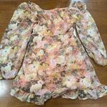 Lush Clothing Lush Pink Floral Puff Sleeve Dress Sz XS‎ Soft Cottagecore Romantic Photo 0