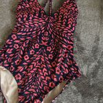 Kona Sol  Swimwear - Pink and Black Patterned Swimsuit Size Small Photo 8