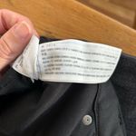 Abercrombie & Fitch Ultra High Rise Ankle Straight Jean-Black With Leather Photo 9