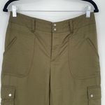 Elevenses Anthropologie Womens Olive Green Cargo Utility Jogger Pants Size 6 Photo 1