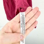 Free People Women Rasberry Red Mesh Illusion Peplum Blouse Size Medium Photo 4