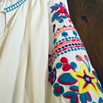 Solitaire  Embroidered floral  Boho peasant Blouse Size Large Photo 4