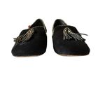 Bernardo Erica Black Suede Patent Leather Trim Loafer Flats Sz 7 1/2 M Photo 1