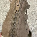 DV Dolce Vita Taupe Suede Manica Lace Up Zip Back Espadrille Wedge 8 M Boho Brown Photo 9