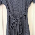 Toad & Co cue wrap cafe dress size small faux wrap in blue outdoors comfort Photo 7