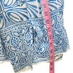 BELL by Alicia Bella Blue White Print Tiered Maxi Skirt XS Photo 6