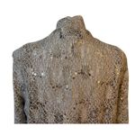 Alex Evenings  Sparkly Lace Champagne 3/4 Sleeve Twin Set Size Large NWT Photo 9