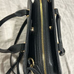 Nine West Black Purse Faux Leather Crossbody Photo 5