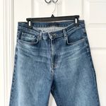J Brand Julia High Rise Frayed Hem Crop Flare Ankle Denim Jeans in Romance 31 Photo 4