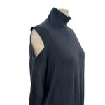 ALLSAINTS  Cecily Dress Sweater Knit Asymmetric Open Shoulder Black‎ Size Small Photo 8