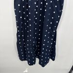 Old Navy  Blue Polka Dot Button Front Dress Cotton Classic Cutouts Size XL Photo 9