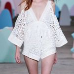 Alice McCALL  Keep Me There Romper Floral White Lace Bridal 6 Photo 7
