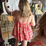 Free People Indigo Molly Spaghetti Strap Tunic Pink Medium Photo 4