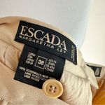 Vintage Escada Margaretha Ley Wool Pencil Skirt High Waist Cream Designer Small Photo 1