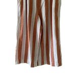 BeachLunchLounge White Brown High Rise Wide Leg Pull on Y2K Bohemian XL #1780 Photo 3