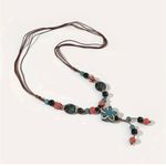 Bohemian Ethnic Style‎ Handmade Beads Ceramic Necklace Adjustable up to 26” Photo 12