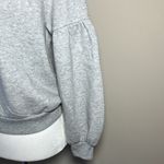 Aerie Crewneck Pullover Sweatshirt Puffy Long Sleeves Light Gray Size XS Photo 1