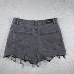 EXPRESS Denim Mom Shorts Women 10 High Rise Cut Off Raw Hem Photo 1