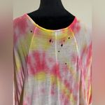 Handmade Style Stalker Pink and Yellow Grunge Skull Tee size 6 Photo 6