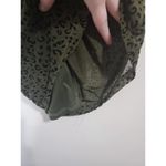 NaaNaa 1/2 Zip Front Green Bodycon Mini Animal Print Women 6 Mesh Dress Photo 7