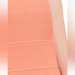 BCBGMAXAZRIA  TANGELO ORANGE Coral SIMONE TEXTURED Pencil SKIRT Size Small Photo 5